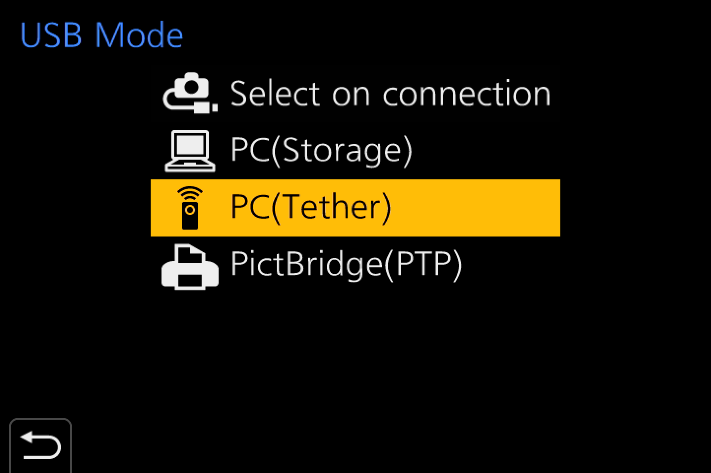 Pansonic USB Modes