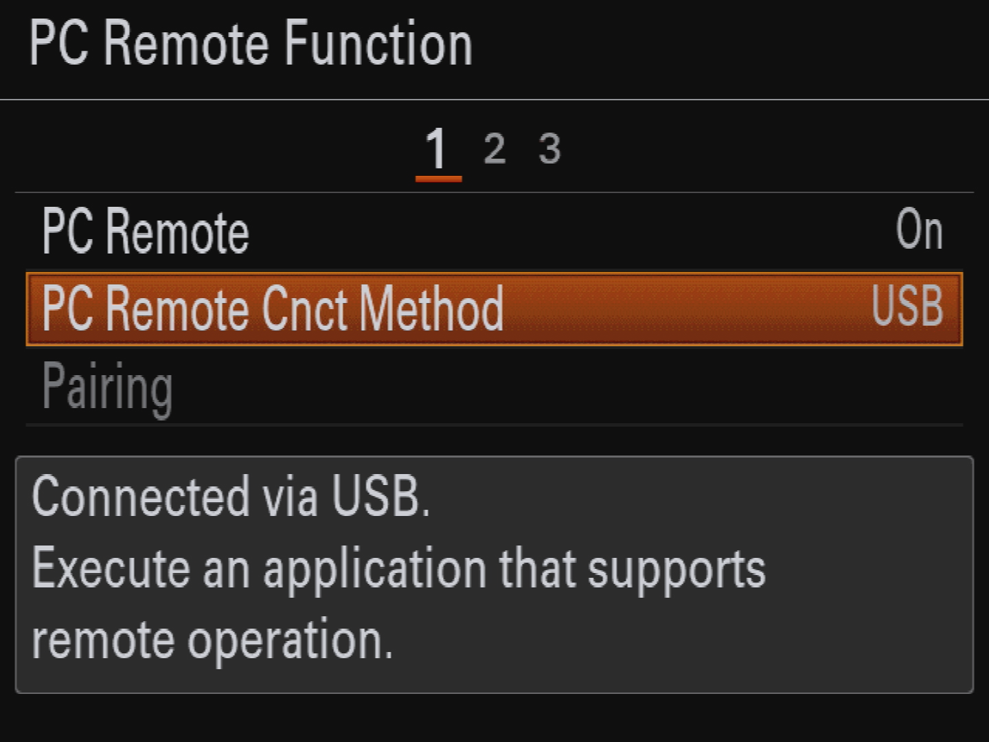 Sony USB Modes